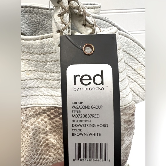 NWT‼️Red by Marc Ecko Drawstring Hobo Faux Snakeskin - Picture 8 of 9